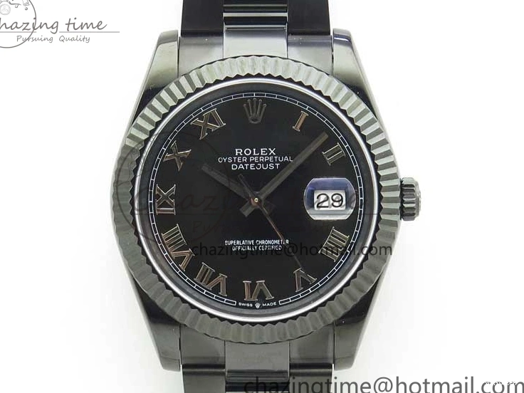 41 on Bracelet VRF A3235 DateJust Markers All Dial Edition Oyster Black Roman PVD PVD Best Black 0204